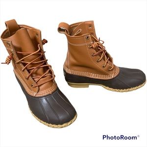 GREAT DEAL!! Original L.L. Bean boots Made in Maine 8” size 8 tan brown